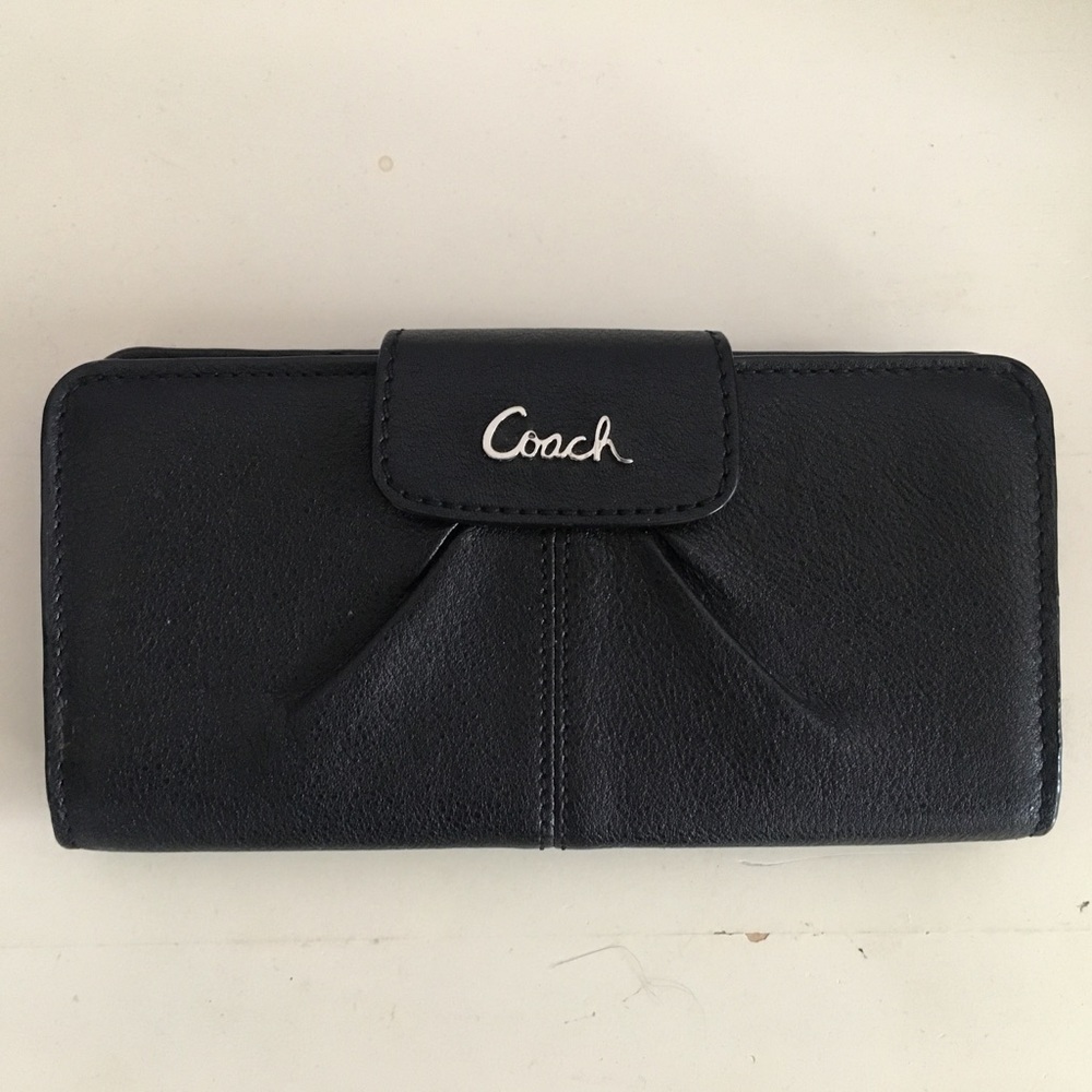 Coach Black Leather Wallet